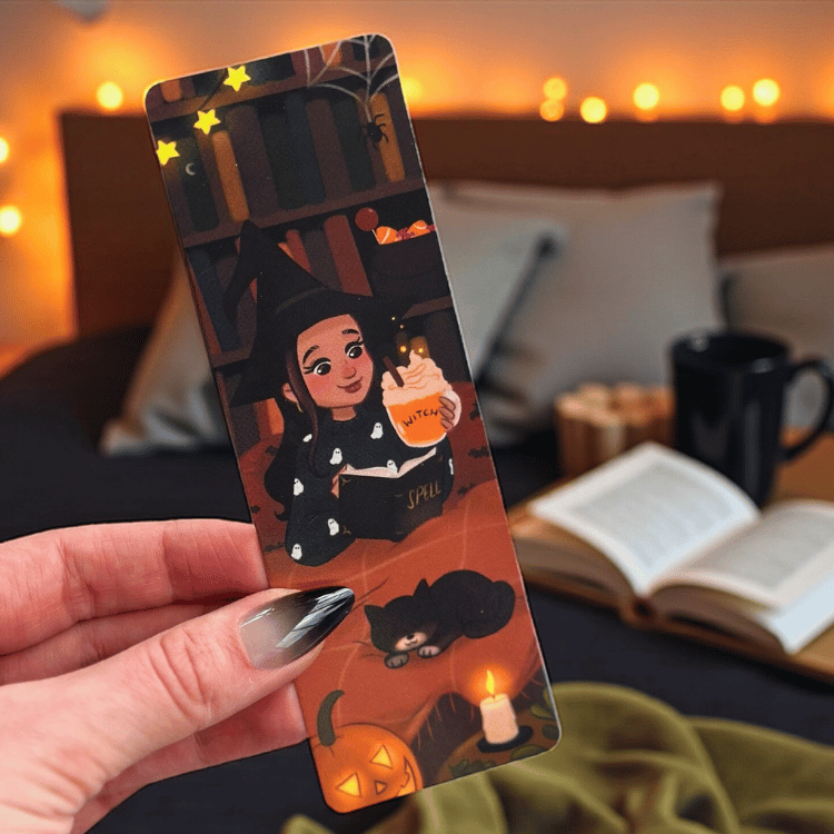 MoonElly Lesezeichen – Witchy & Cozy Herbstdesigns (6 Varianten)