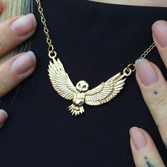 Mystische Eulen Halskette