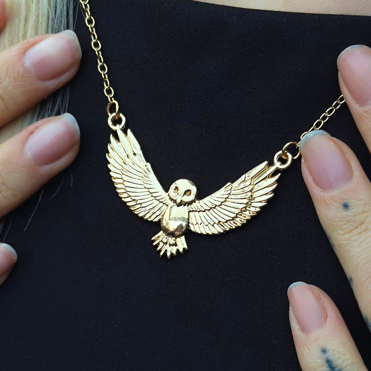 Mystische Eulen Halskette