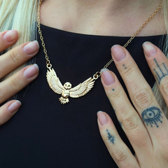 Mystische Eulen Halskette