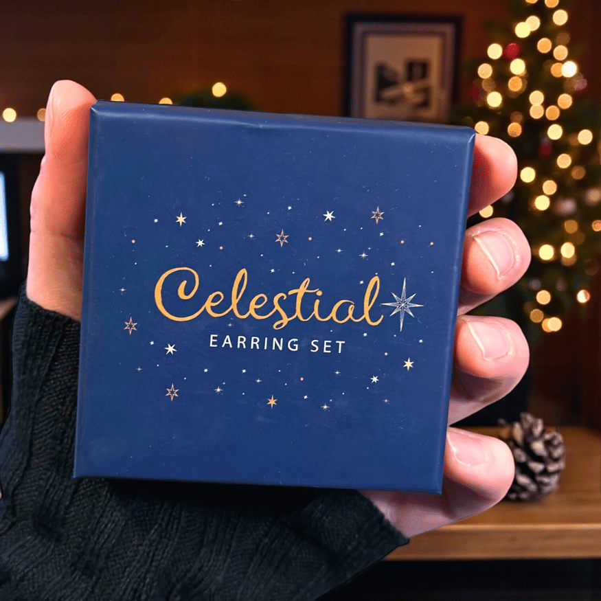 Mystisches Ohring 3er Set – Stern, Mond & Magie