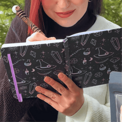 Notizbuch Crystal Witch – A5 Hexenbuch mit Kristallmotiv