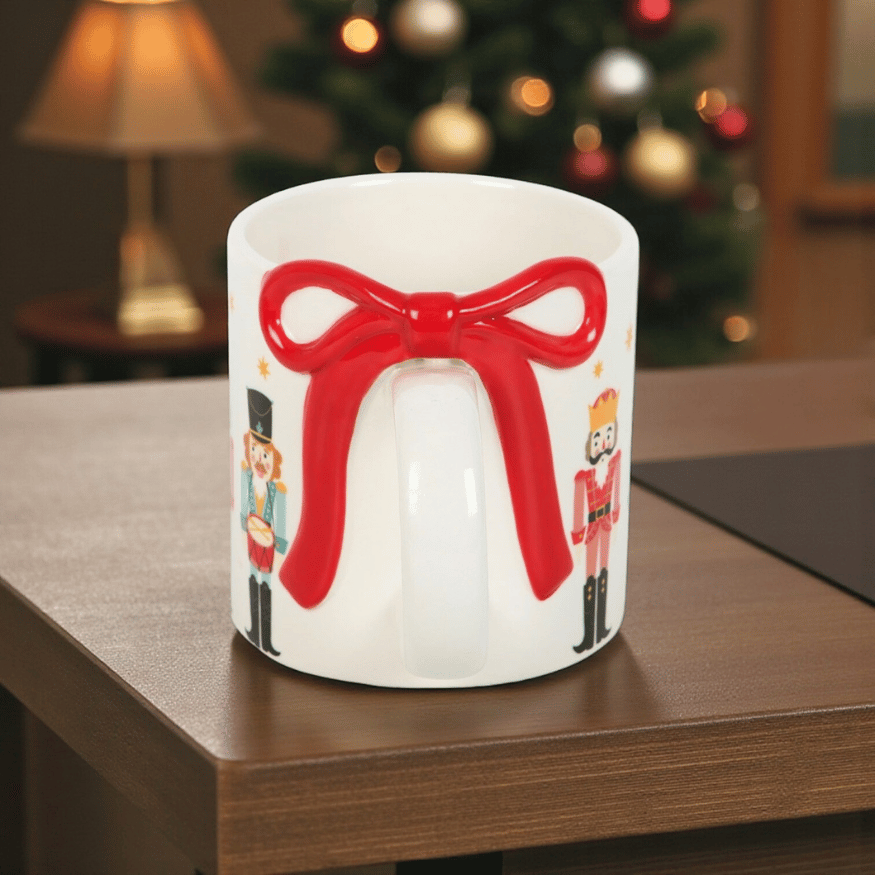 Nussknacker Tasse mit Schleife – XXL 500ml Tasse