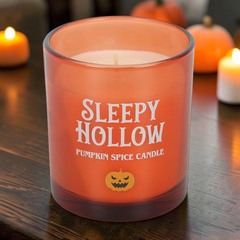 Sleepy Hallow Duftkerze – Cozy Kerze im Glas mit Kürbisgewürz Geruch