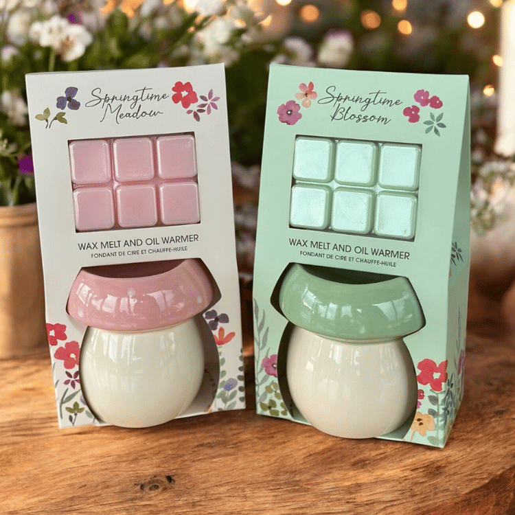 Pastellpilz Wachsbrenner – Sommerliches Duftset mit Wax Melts