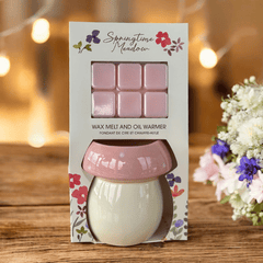 Pastellpilz Wachsbrenner – Sommerliches Duftset mit Wax Melts