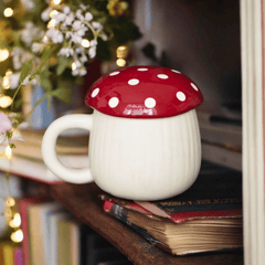 Fliegenpilz Tasse mit Deckel