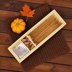 Pumpkin Pie Räucherstäbchen Set – mit Kürbis Halter