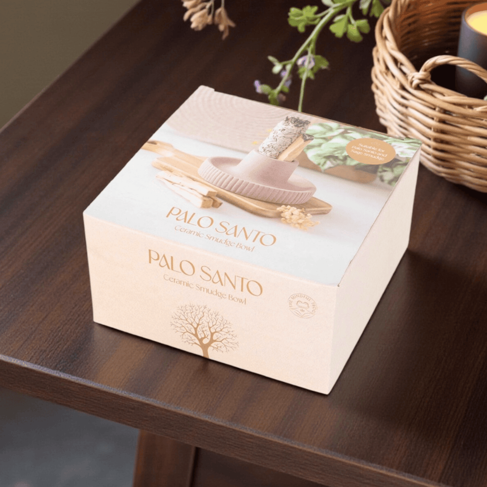 Räucherschale gerippt in Greige