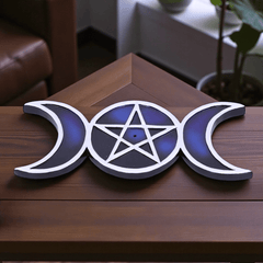 Räucherstäbchenhalter Lunar Trinity – Triple Moon Symbol