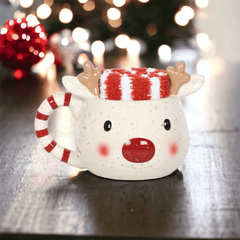 Rudolph das Rentier Tasse & Kuschelsocken Set
