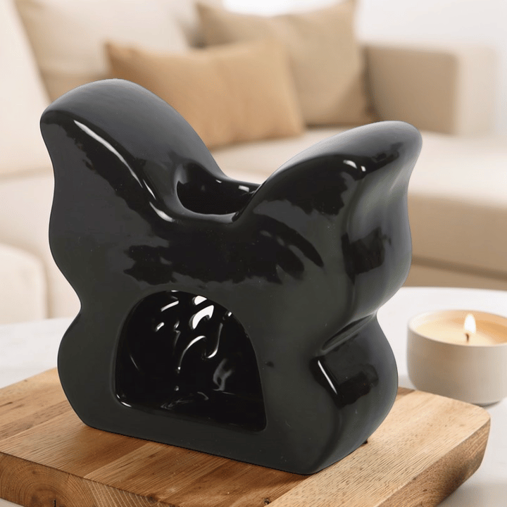 Schmetterling Duftlampe aus Keramik mit Cut-Out Design
