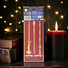 Harry Potter Kugelschreiber Set – 3 Zauberstab-Stifte Hogwarts Fantasy