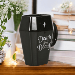 Sarg-Tasse – Death Before Decaf | Mystischer Kaffeebecher