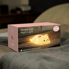 Schlafende Katze Nachtlicht mit Farbwechsel