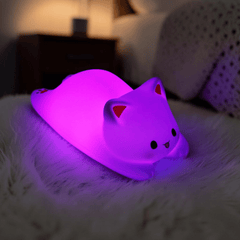 Schlafende Katze Nachtlicht mit Farbwechsel