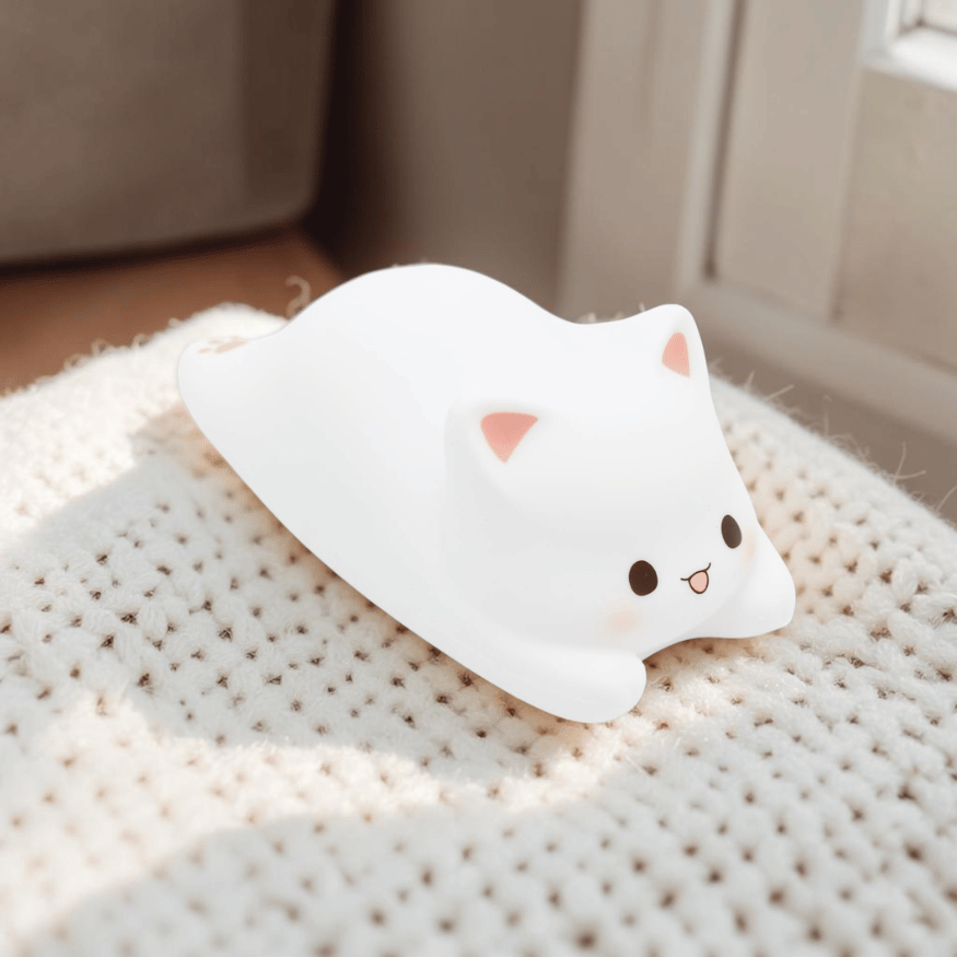 Schlafende Katze Nachtlicht mit Farbwechsel