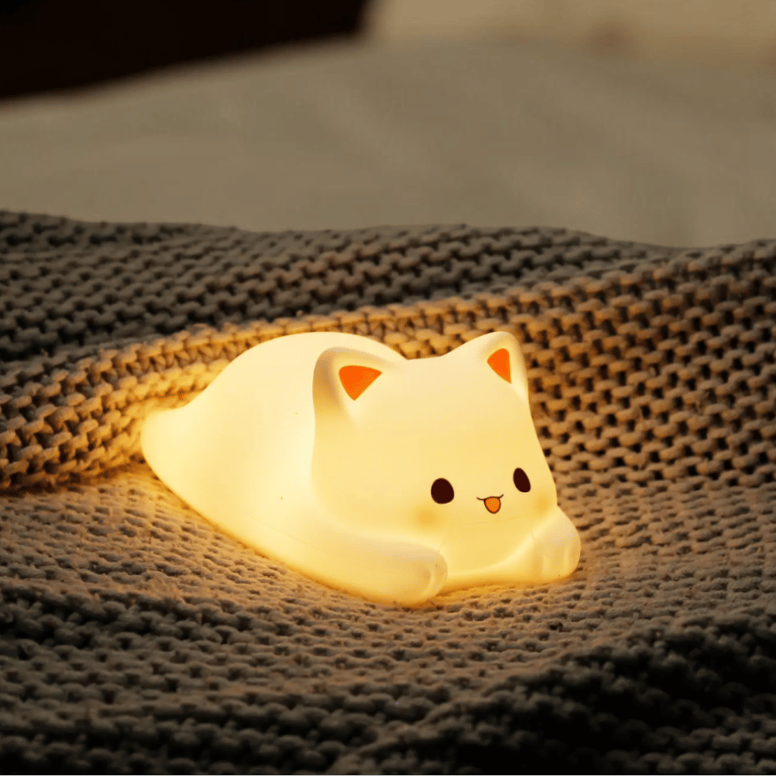 Schlafende Katze Nachtlicht mit Farbwechsel