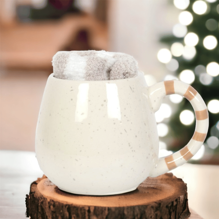 Schneemann Tasse & Kuschelsocken Set