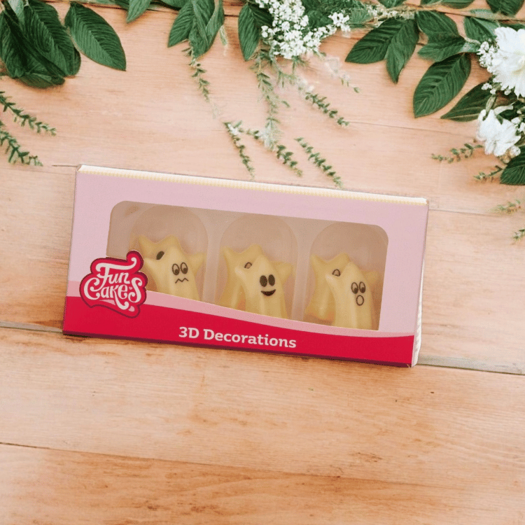 Schokoladengeister aus weißer Schokolade – Deko Set