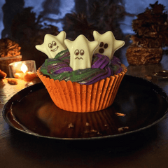 Schokoladengeister aus weißer Schokolade – Deko Set