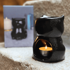 Schwarze Katze - Duftlampe