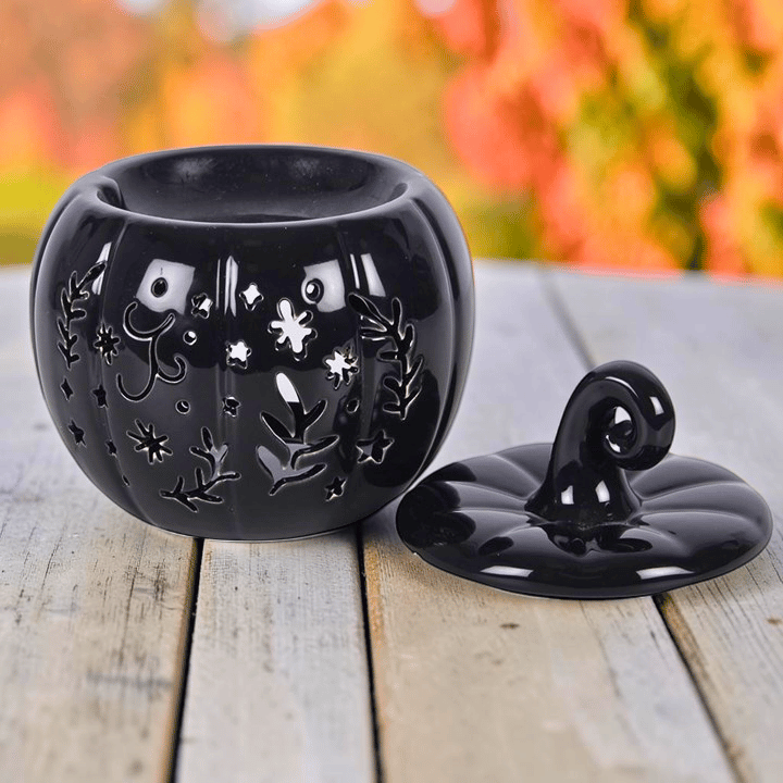 Duftlampe Blumen Kürbis – Summerween Aromalampe für Duftöl & Wax Melts