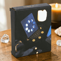 Halbmond Tarot Kartenständer – Flower of Life Deko für tägliche Rituale