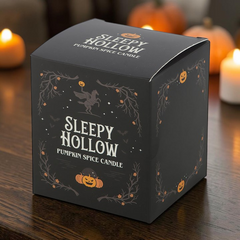Sleepy Hallow Duftkerze – Cozy Kerze im Glas mit Kürbisgewürz Geruch