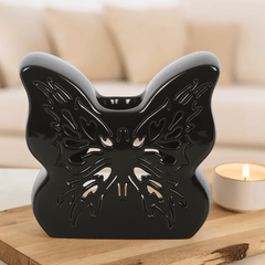 Schmetterling Duftlampe aus Keramik mit Cut-Out Design