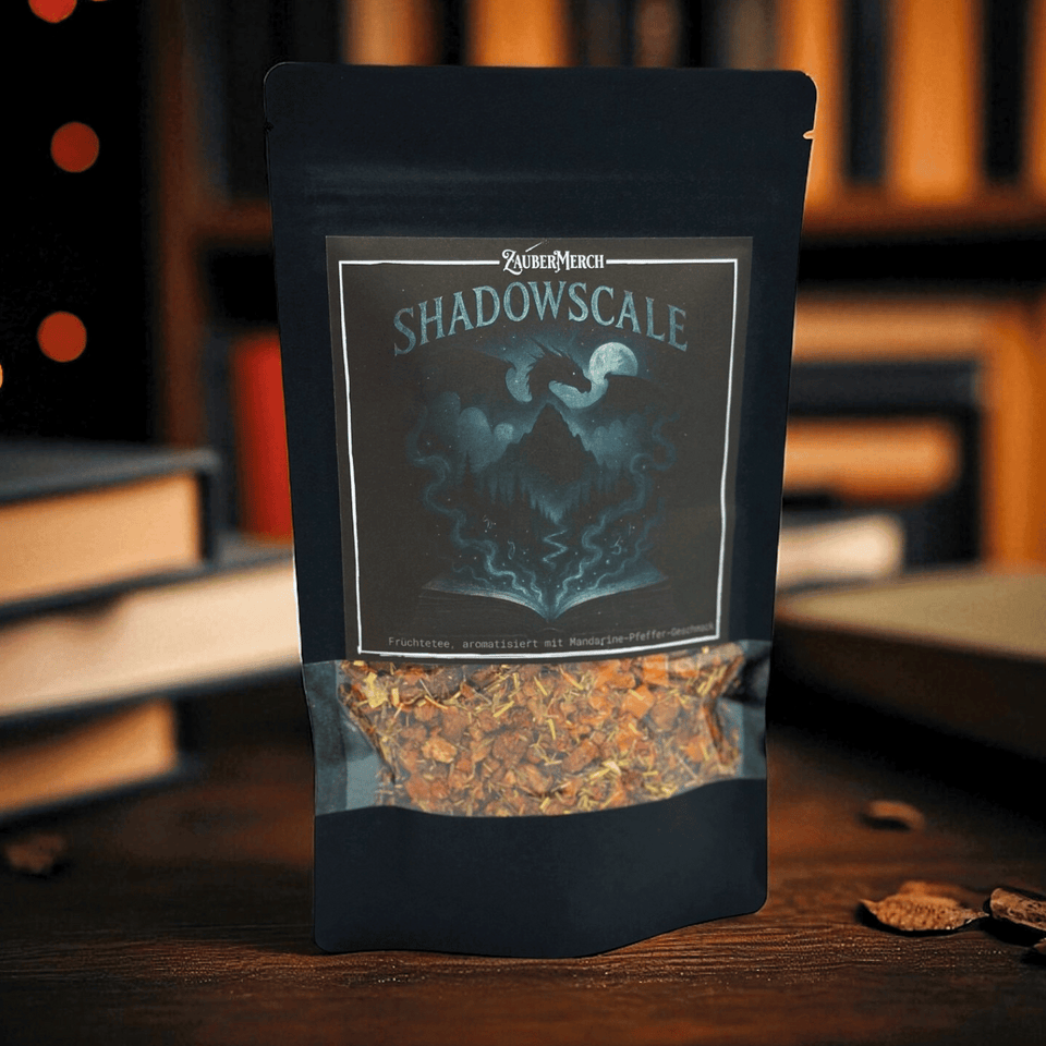 Shadowscale – Drachen Tee Mandarine & Pfeffer | Limitierter Booklover Tee