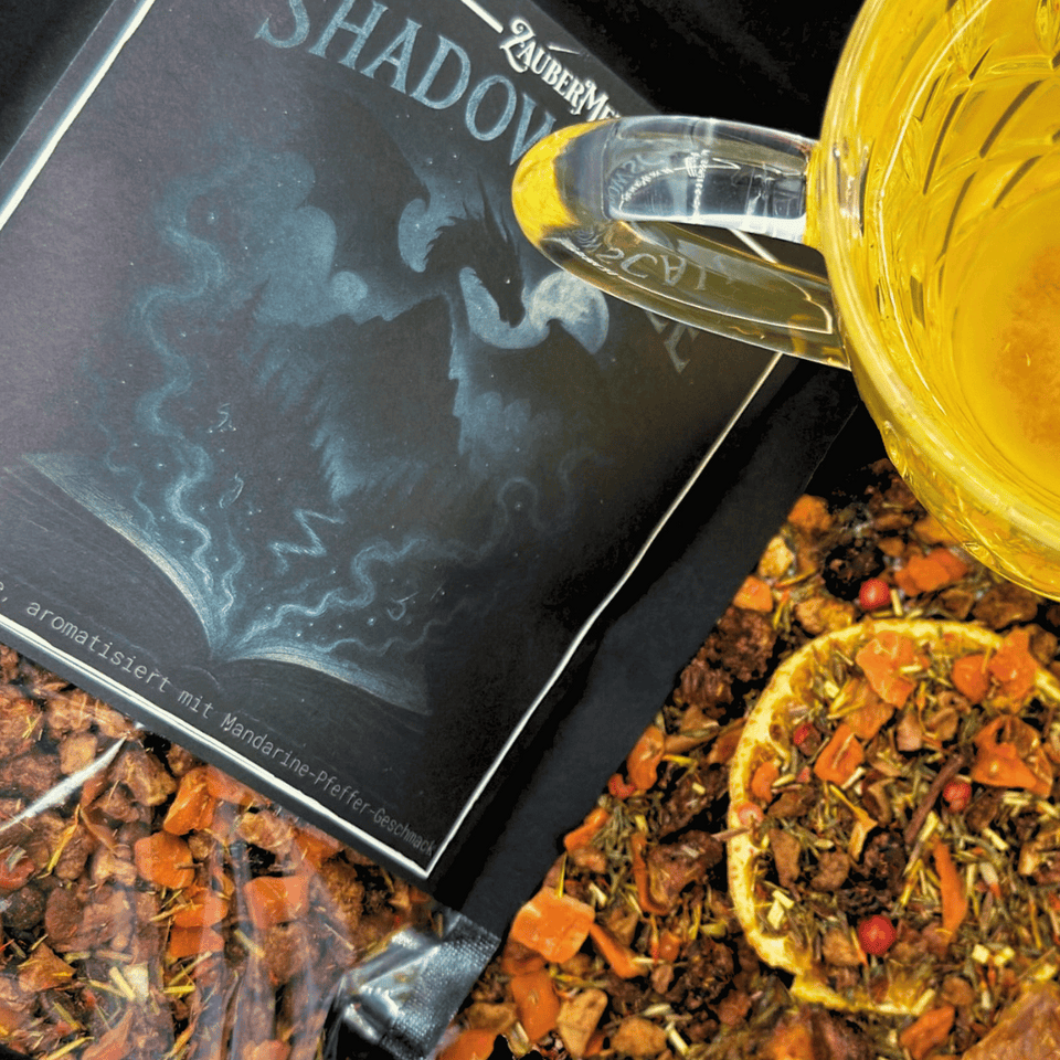 Shadowscale – Drachen Tee Mandarine & Pfeffer | Limitierter Booklover Tee