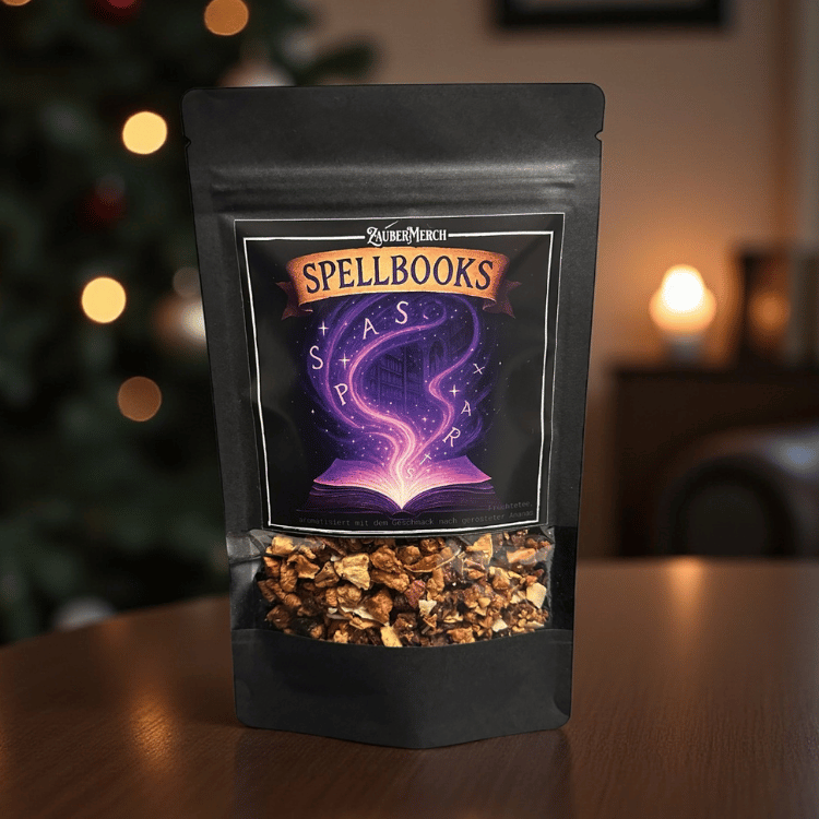 Spellbooks – Früchtetee mit gerösteter Ananas Geschmack | Limitierter Booklover Tee