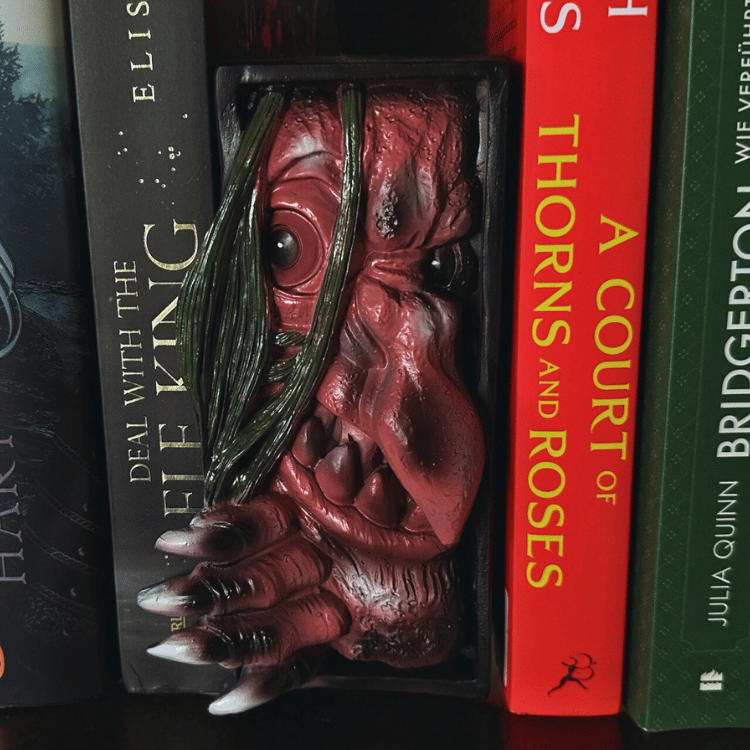 Spooky Bücherstütze Monster-Edition – Hexe, Werwolf & Dämon