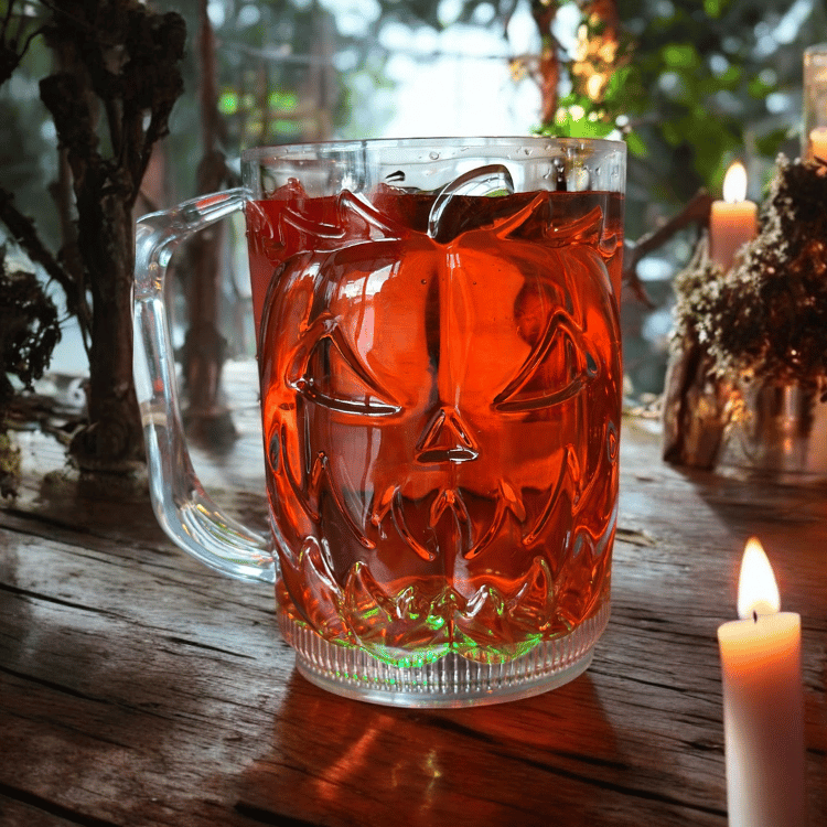 Spooky LED-Becher – Perfekt für Summerween, Picknick & Halloween - Kürbis
