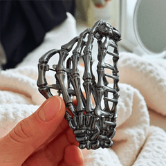 Spooky Metall-Haarspange – Spinne oder Skelett-Hand