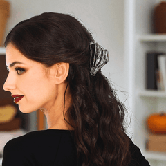 Spooky Metall-Haarspange – Spinne oder Skelett-Hand