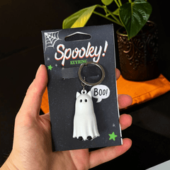 Spooky Schlüsselanhänger Gespenst – kleiner Geist für Schlüssel und Tasche