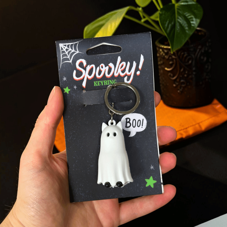 Spooky Schlüsselanhänger Gespenst – kleiner Geist für Schlüssel und Tasche