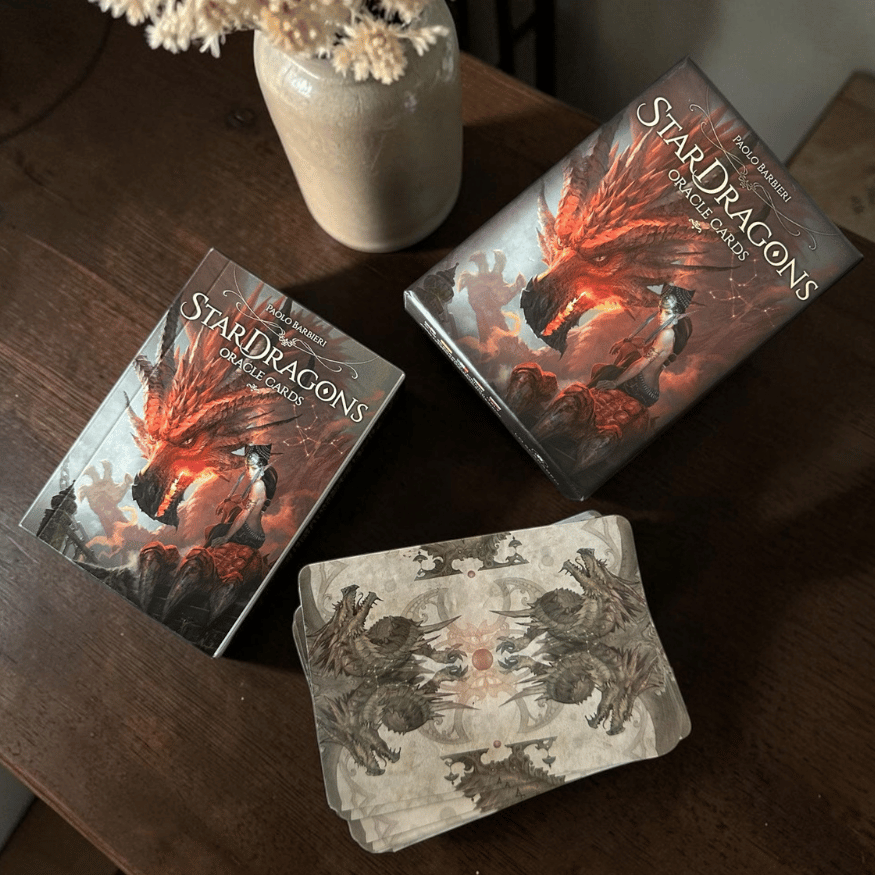 Star Dragons Orakelkarten – Drachen Orakel Deck mit Begleitbuch (Englisch)