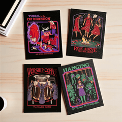 Steven Rhodes Wandbild – 4 Retro Leinwandbilder