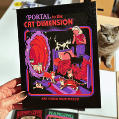 Steven Rhodes Wandbild – 4 Retro Leinwandbilder