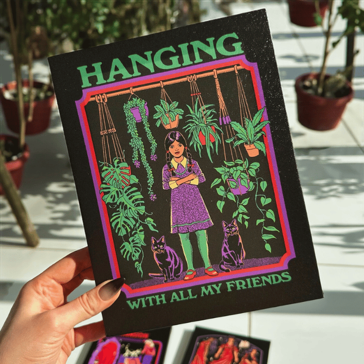 Steven Rhodes Wandbild – 4 Retro Leinwandbilder