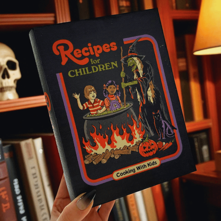 Steven Rhodes „Recipes for Children“ Buch-Box – Versteck mit Humor
