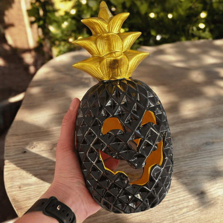 Ananas Deko Fratze für Halloween & das ganze Jahr