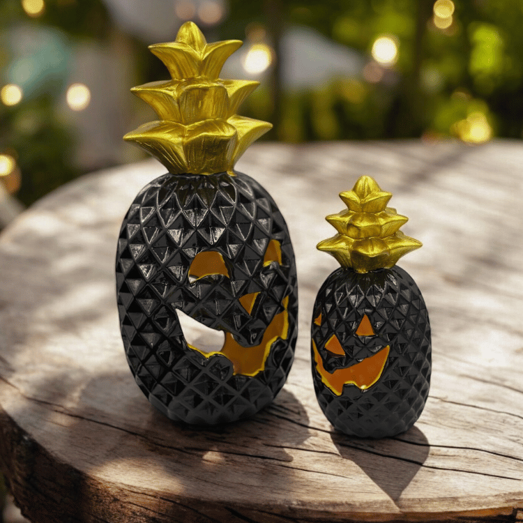 Ananas Deko Fratze für Halloween & das ganze Jahr