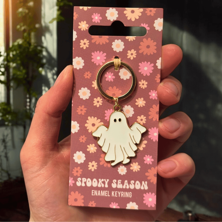 Summerween Geist-Schlüsselanhänger – Dein süßer Spuk für unterwegs
