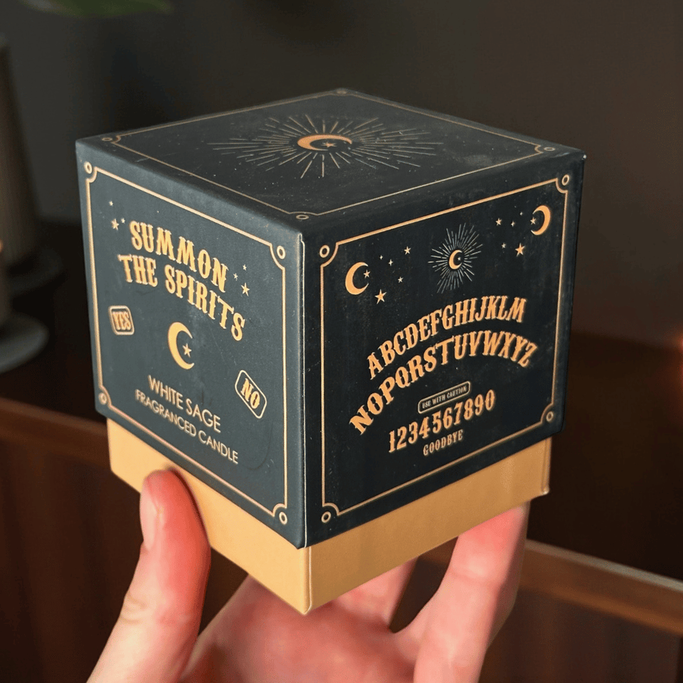 Talking Board Duftkerze – Weißer Salbei