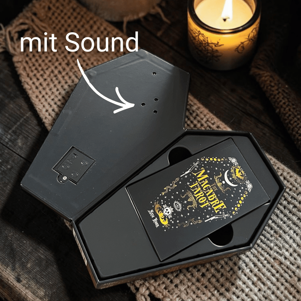 The Macabre Tarot – Tarotkarten Deck in Sargform für Dark Aesthetic Fans (Englisch)