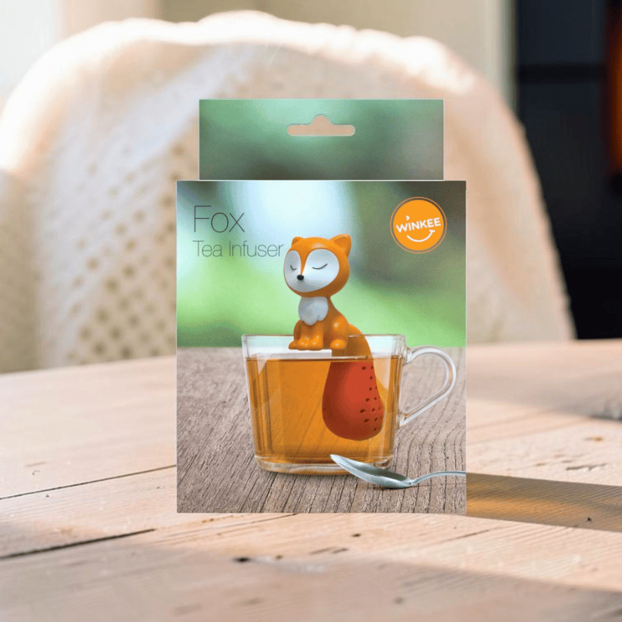 Träumender Fuchs Tee-Ei aus Silikon